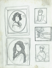 Entwürfe, Bleistift 1914
